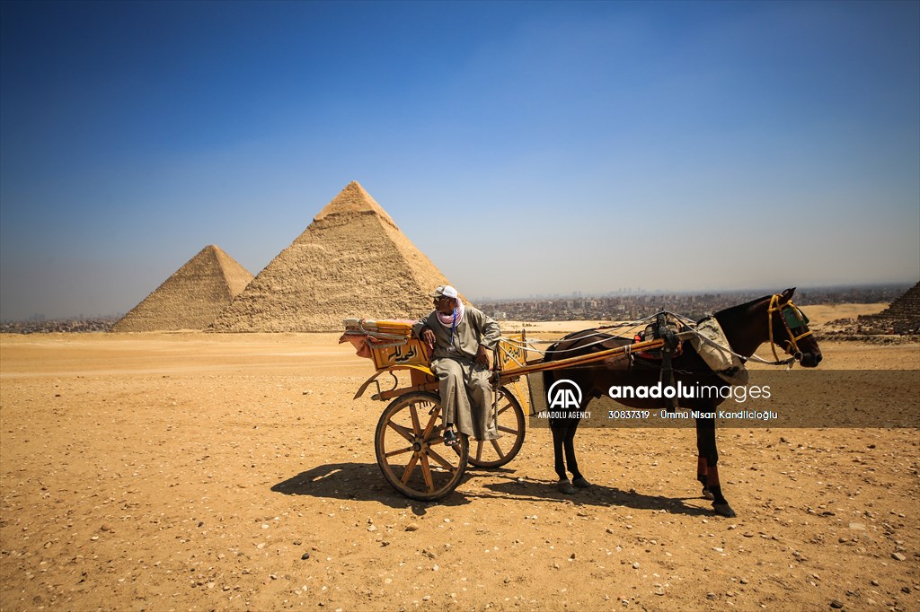 Egypt's Great Pyramid of Giza continue to attract local and foreign tourists