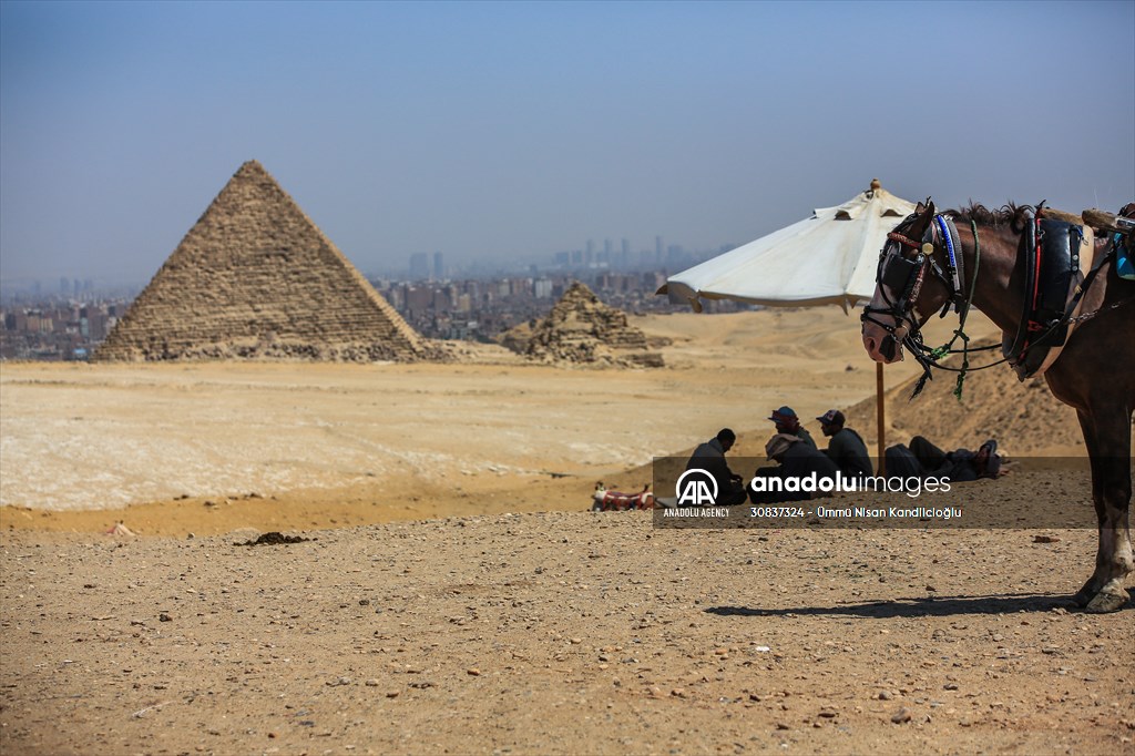 Egypt's Great Pyramid of Giza continue to attract local and foreign tourists