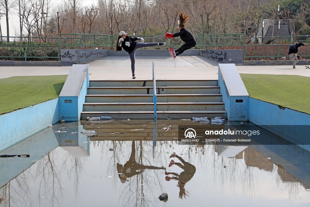 Iranian female trainer's passion for kick-boxing