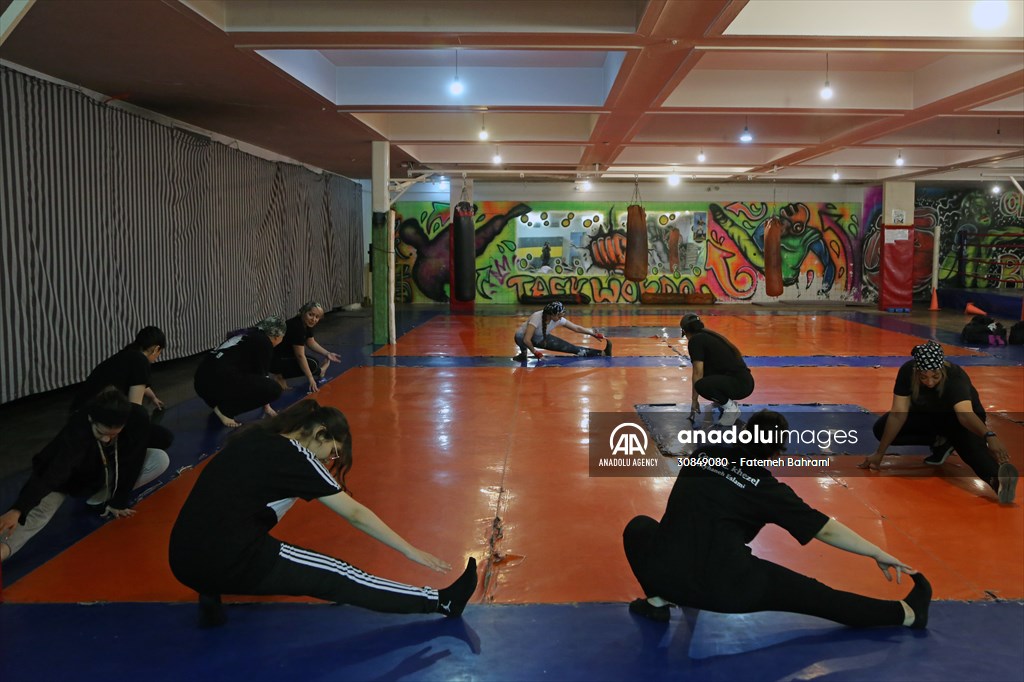 Iranian female trainer's passion for kick-boxing