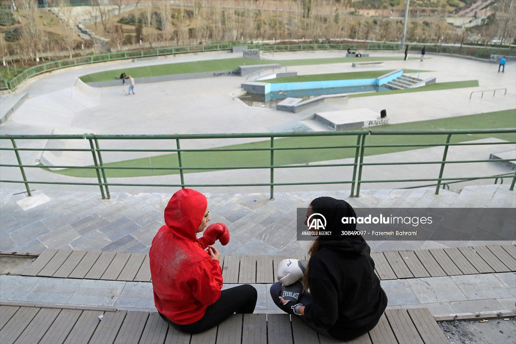 Iranian female trainer's passion for kick-boxing