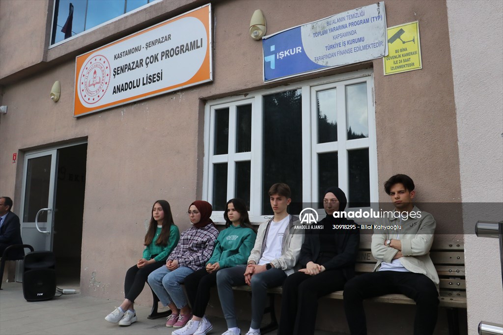 Kastamonu'da lise öğrencileri Azerbaycan yolcusu