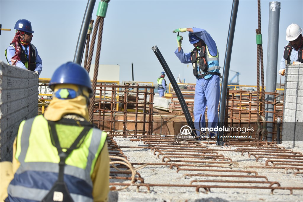 Orta Doğu'nun en büyük limanlarından Irak'taki Büyük Faw'ın inşaat çalışmaları devam ediyor