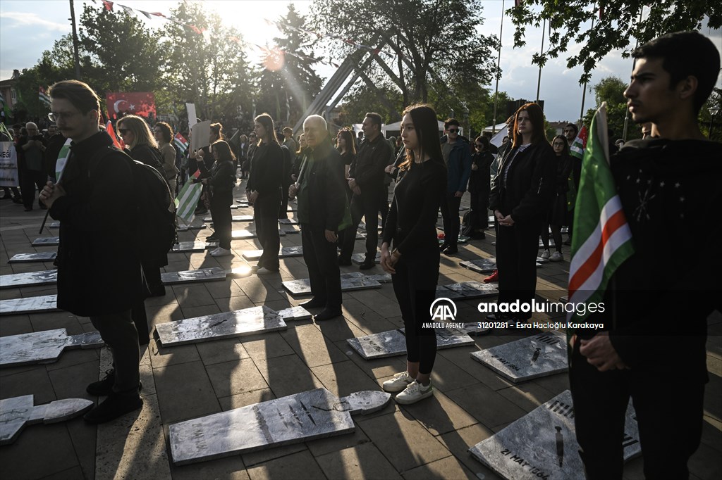 Circassian exile protested in Turkish capital on 159th anniversary