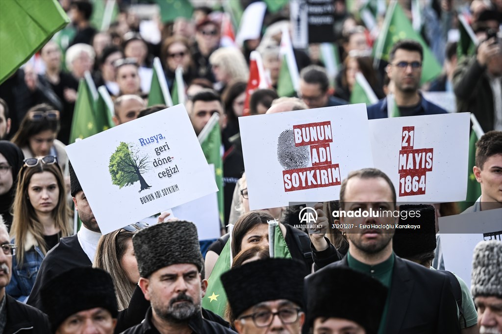 Circassian exile protested in Turkish capital on 159th anniversary