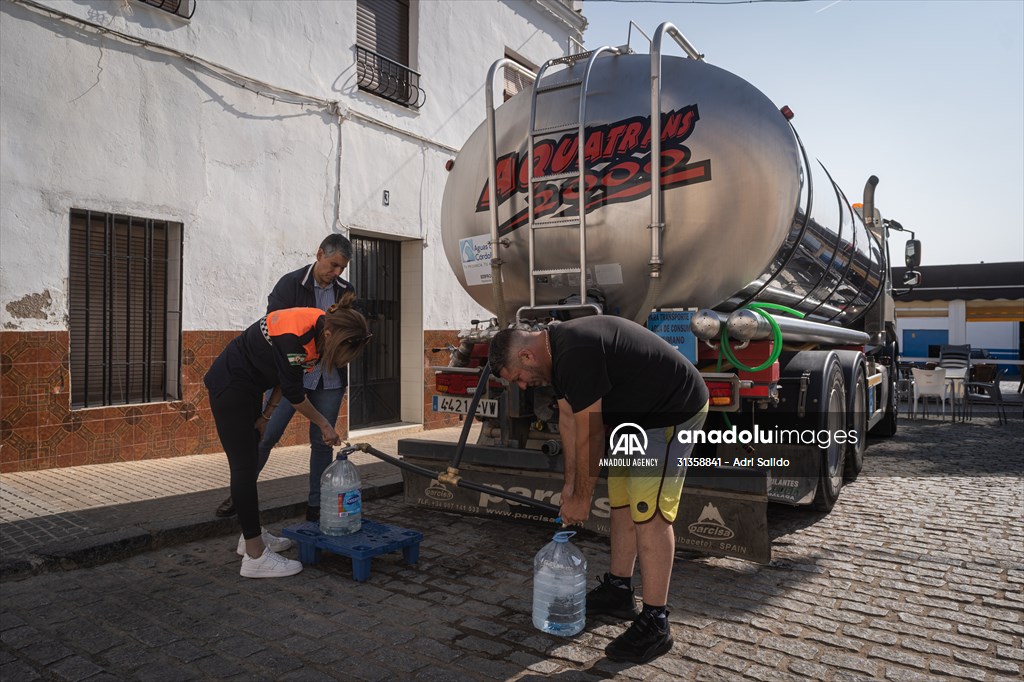 Water drought dried up reservoirs in Spain's Cordoba region