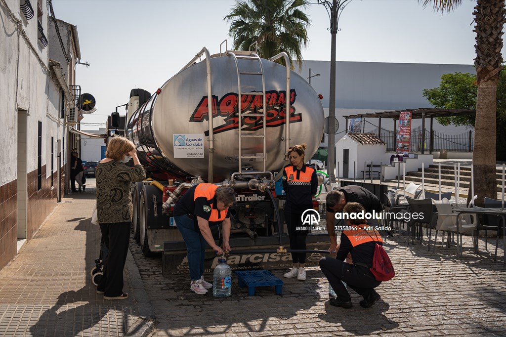 Water drought dried up reservoirs in Spain's Cordoba region