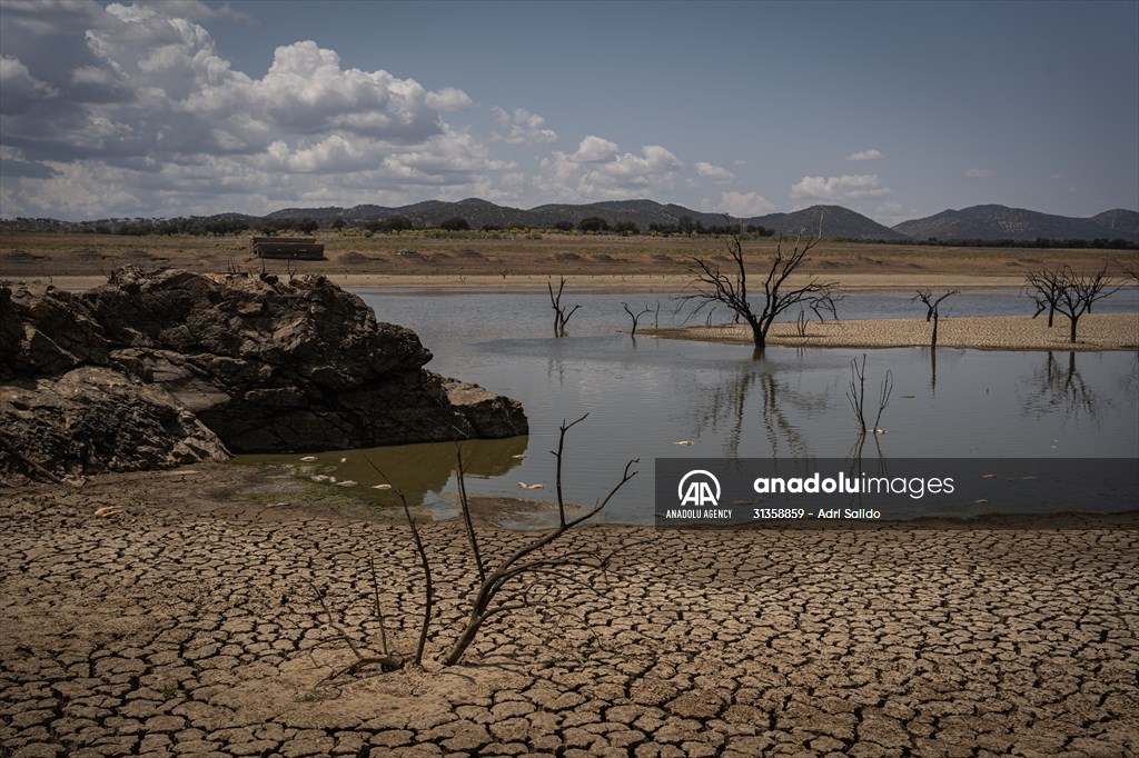 Water drought dried up reservoirs in Spain's Cordoba region