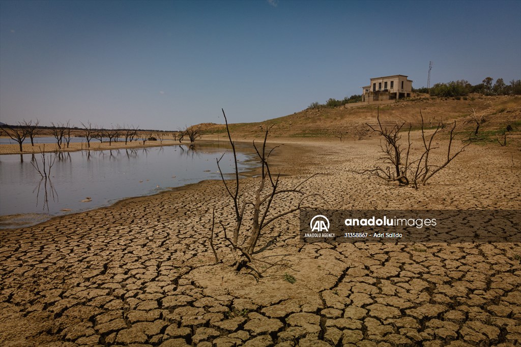 Water drought dried up reservoirs in Spain's Cordoba region