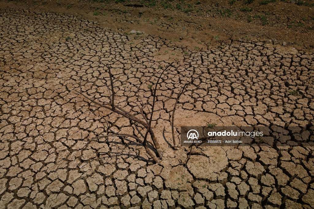 Water drought dried up reservoirs in Spain's Cordoba region