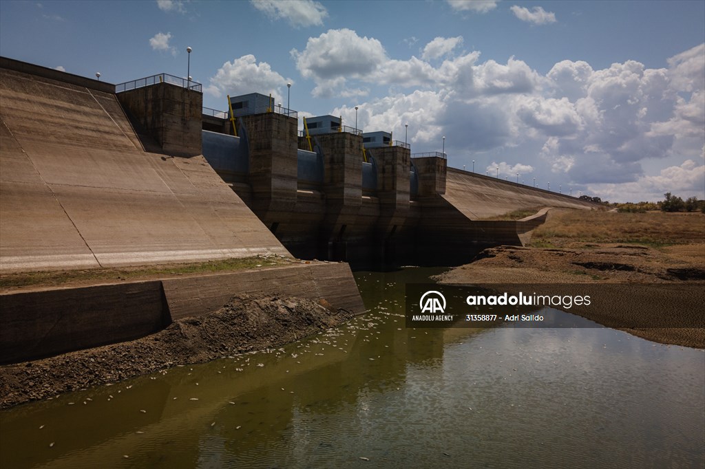 Water drought dried up reservoirs in Spain's Cordoba region