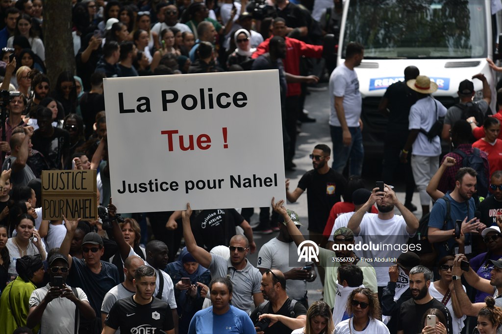 Protest to Nahel killed by police in Paris