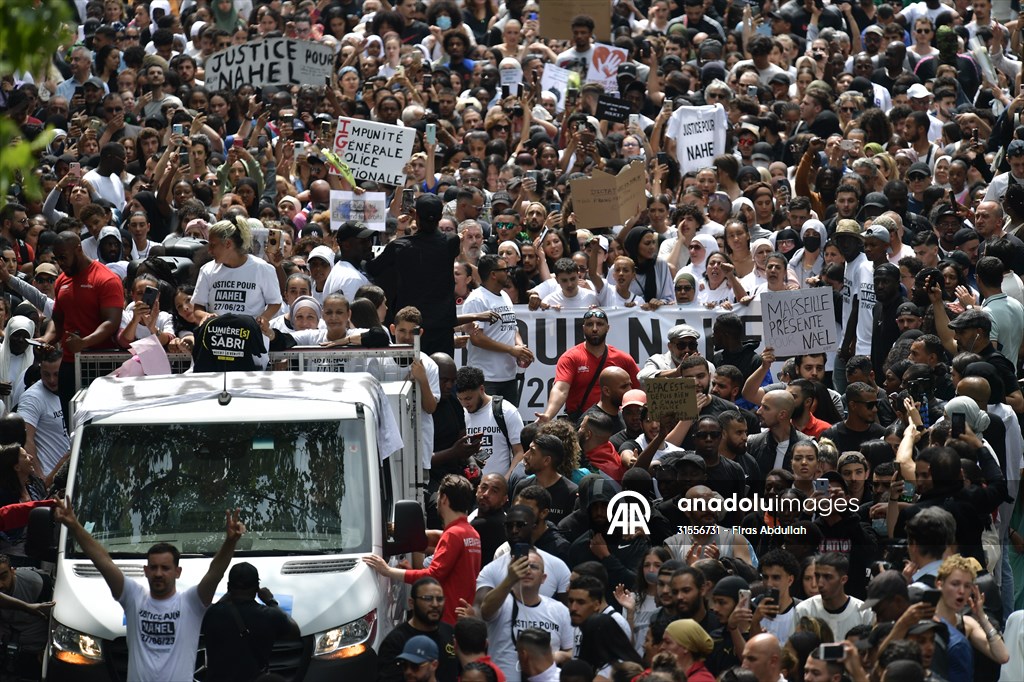 Protest to Nahel killed by police in Paris