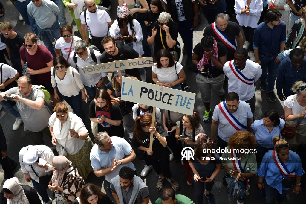 Protest to Nahel killed by police in Paris