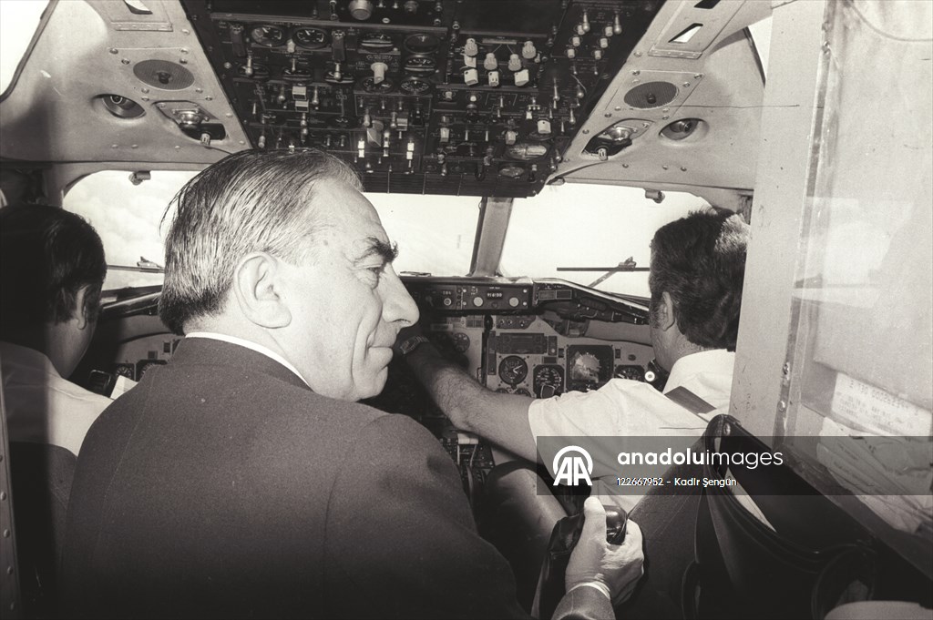 MHP Genel Başkanı Türkeş'in Erzurum mitingi