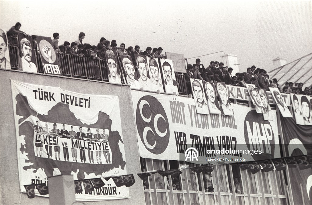 MHP Genel Başkanı Türkeş'in Erzurum mitingi