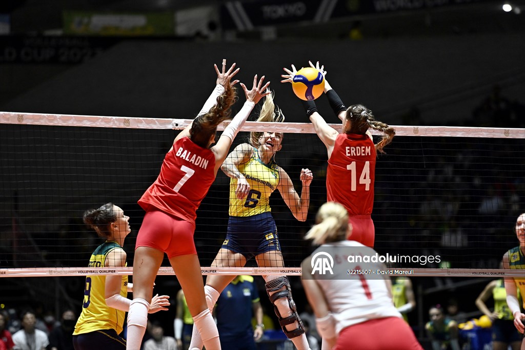 Turkiye v Brazil 2023 FIVB Volleyball Women's Olympic Qualification