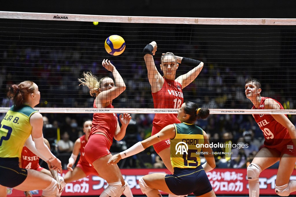 Turkiye v Brazil 2023 FIVB Volleyball Women's Olympic Qualification