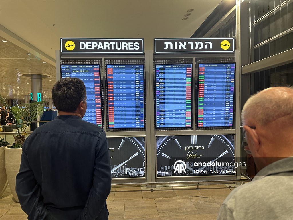 Ben Gurion Airport remains empty due to attacks by Palestinian factions in Israel