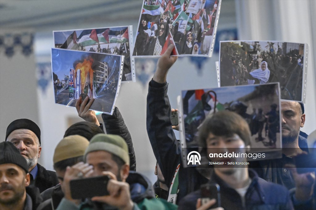 Rusya’da, İsrail’in saldırısında ölenler için gıyabi cenaze namazı kılındı