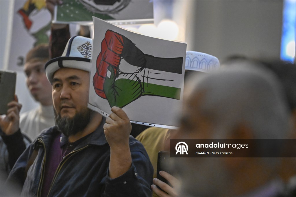 Rusya’da, İsrail’in saldırısında ölenler için gıyabi cenaze namazı kılındı