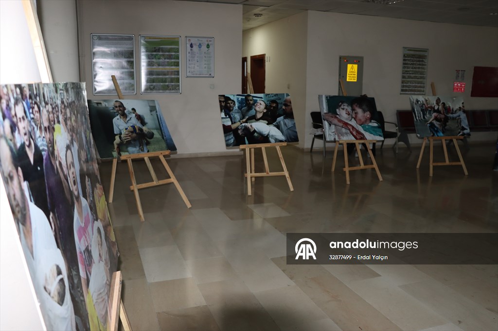 Iğdır'da üniversite öğrencileri İsrail'in Filistin'e yönelik saldırılarına tepki gösterdi