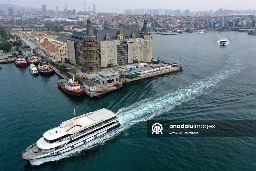 İstanbul'un sembollerinden tarihi Haydarpaşa Garı restorasyonla özgün haline kavuşuyor