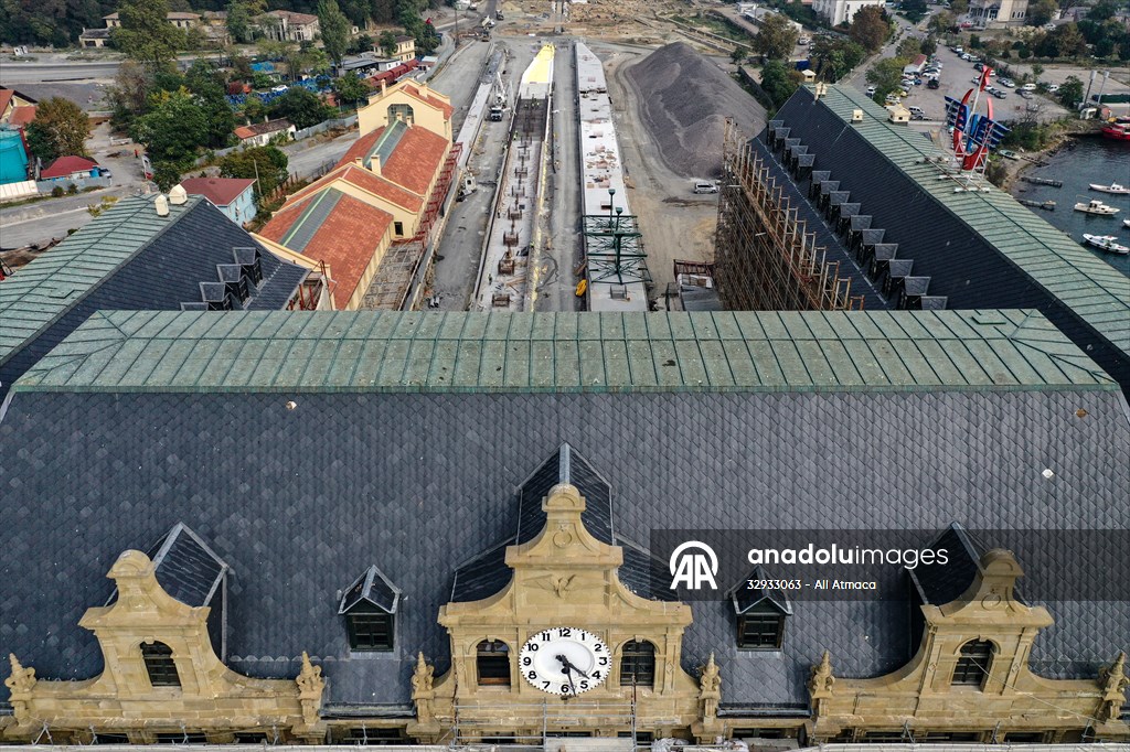 Haydarpaşa Garı'nın zemini filmdeki gibi özgün döşeme yapıldı