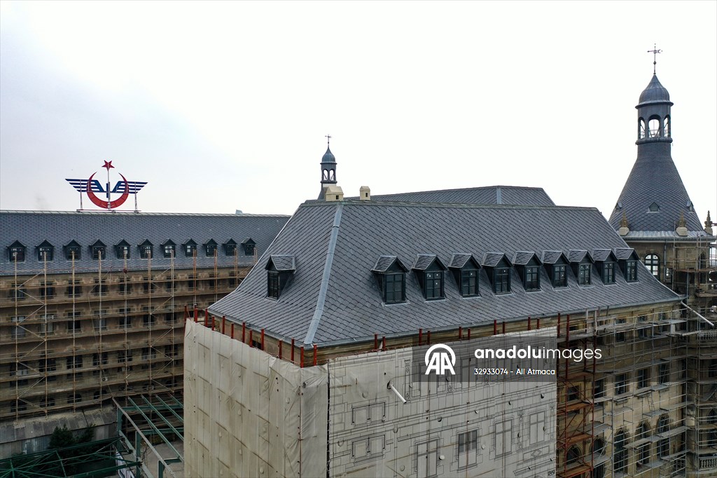 İstanbul'un sembollerinden tarihi Haydarpaşa Garı restorasyonla özgün haline kavuşuyor