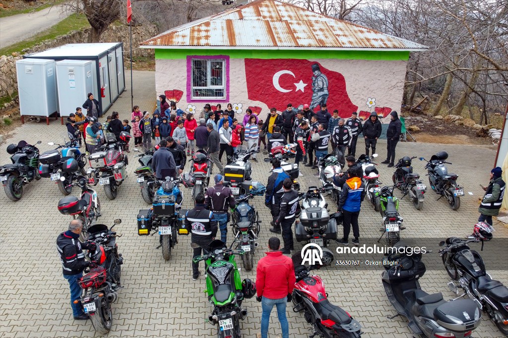 Adiyaman Motorcycle Club visits children of earthquake-stricken village