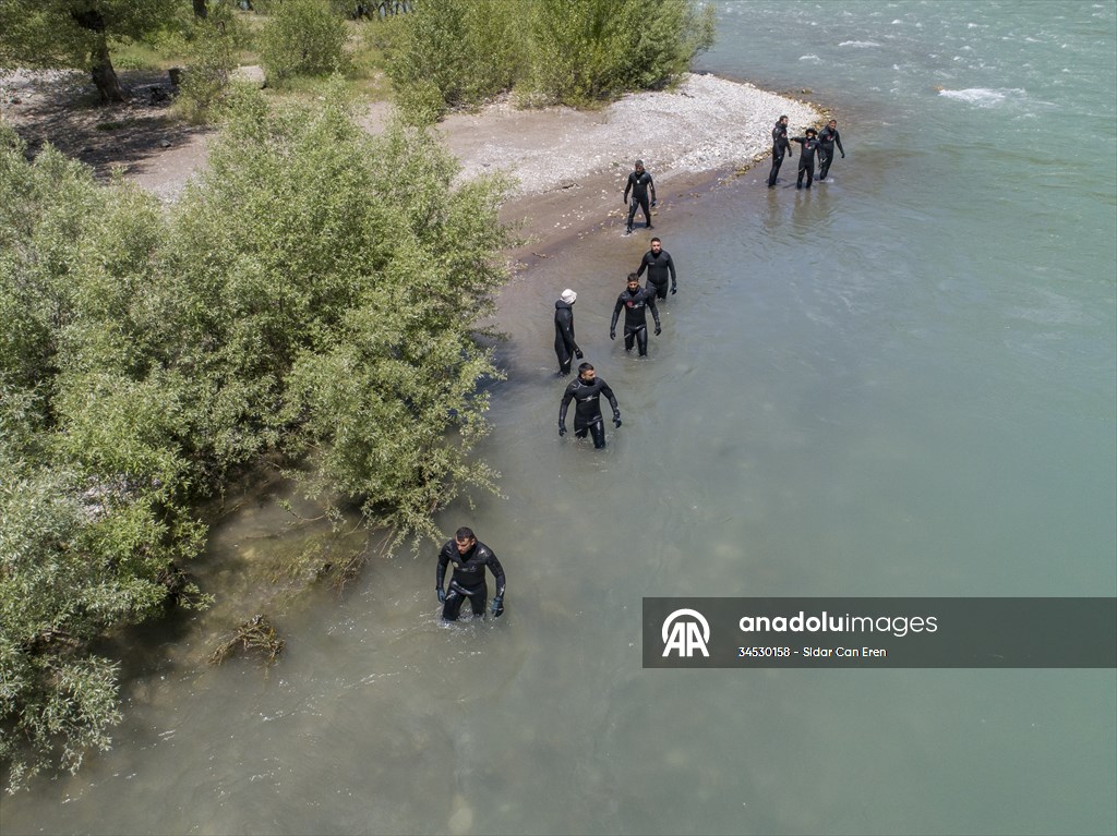 Kurtarma ekipleri Munzur Çayı'nda boğulma vakalarına müdahale güçlerini artırıyor