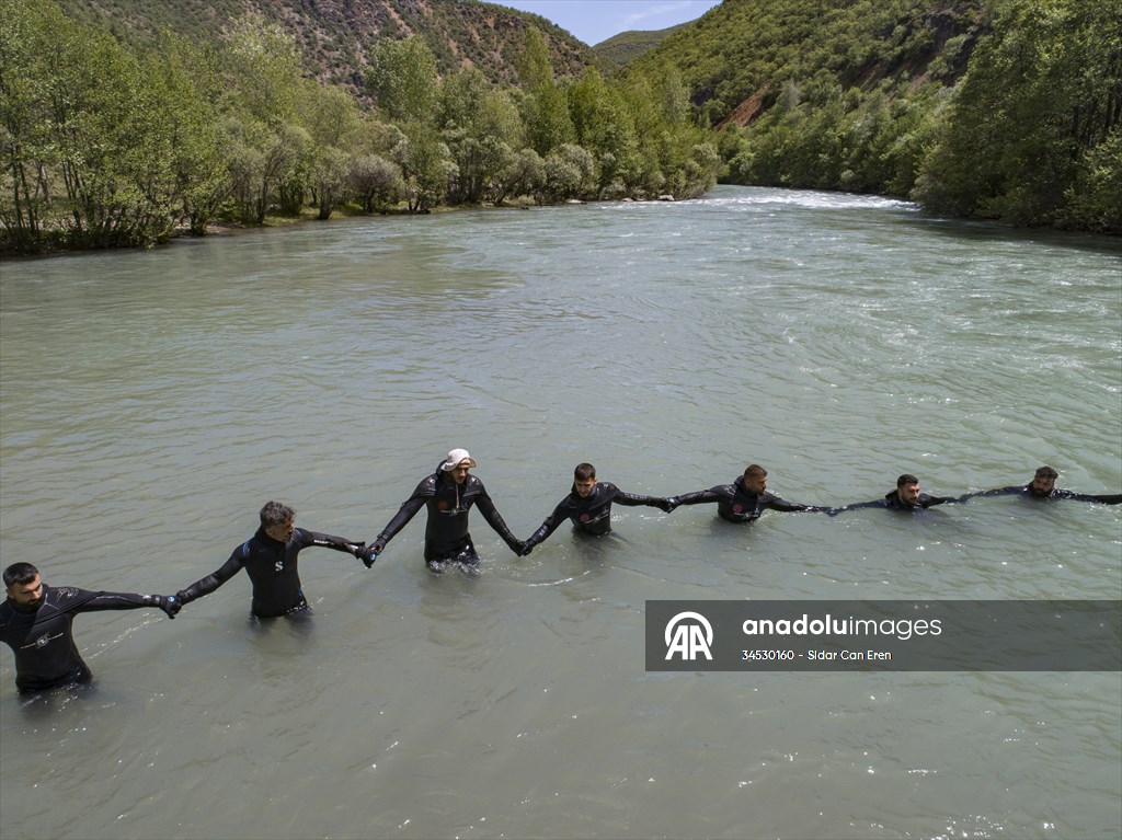 Kurtarma ekipleri Munzur Çayı'nda boğulma vakalarına müdahale güçlerini artırıyor
