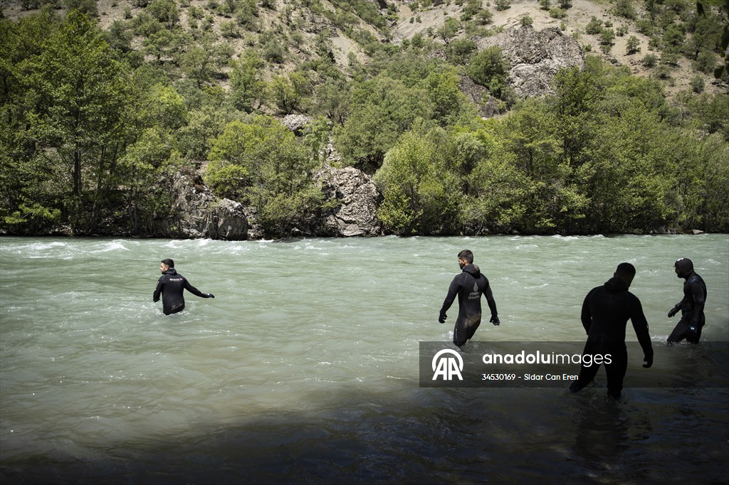 Kurtarma ekipleri Munzur Çayı'nda boğulma vakalarına müdahale güçlerini artırıyor