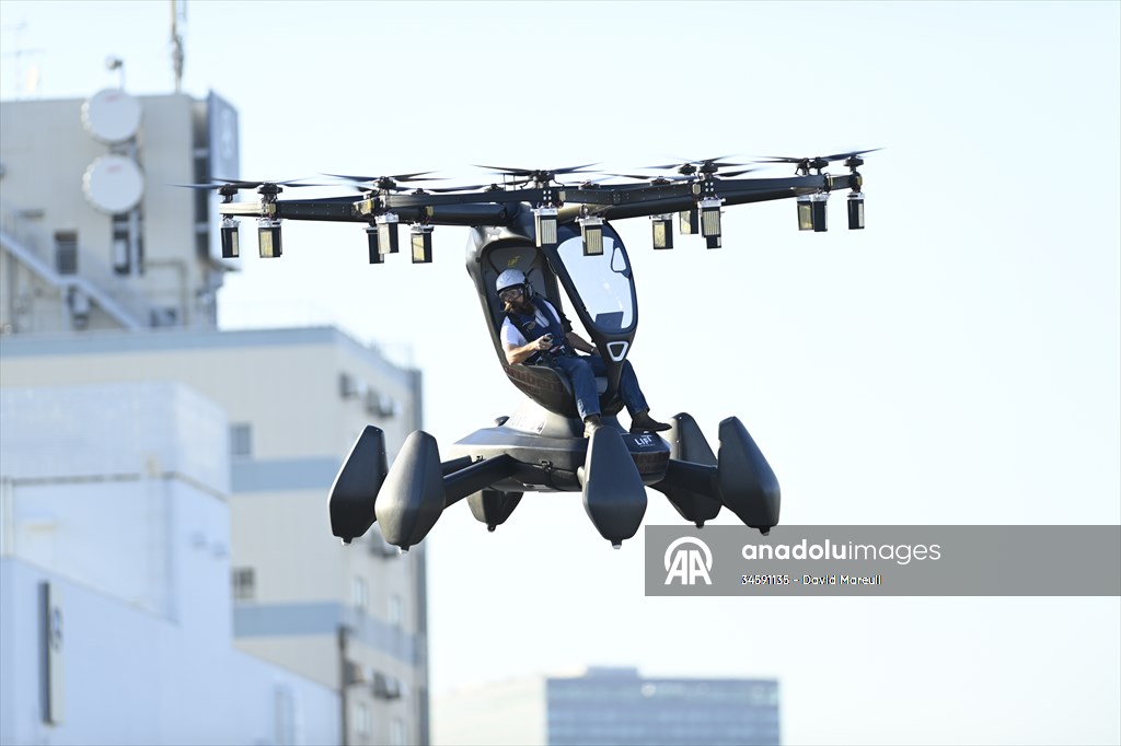 HEXA, the new generation flying car, in demonstration in Tokyo