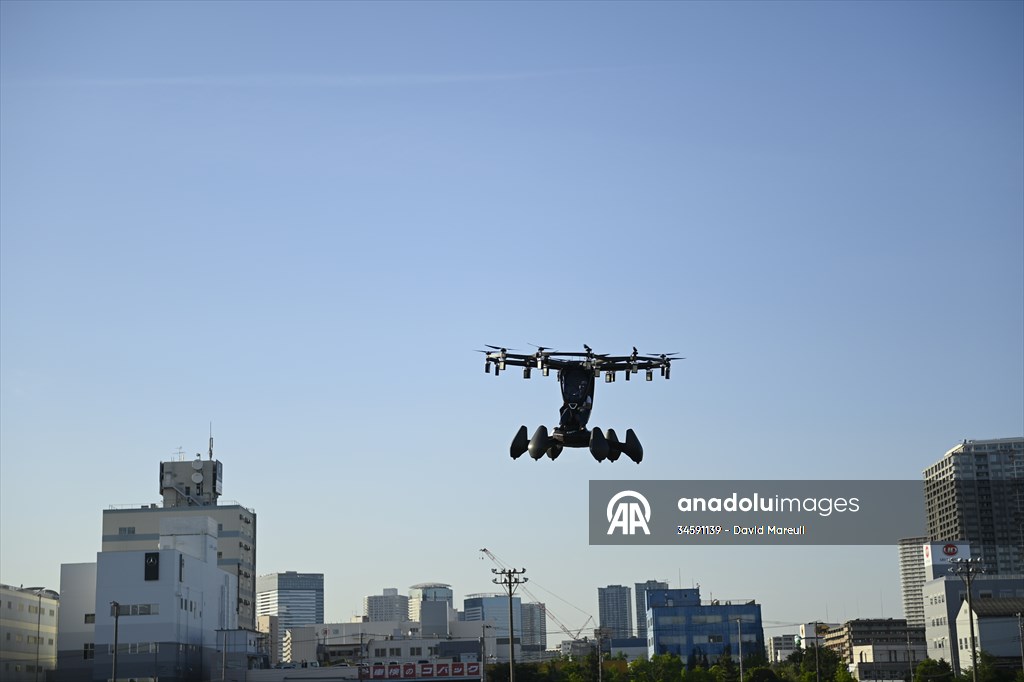 HEXA, the new generation flying car, in demonstration in Tokyo