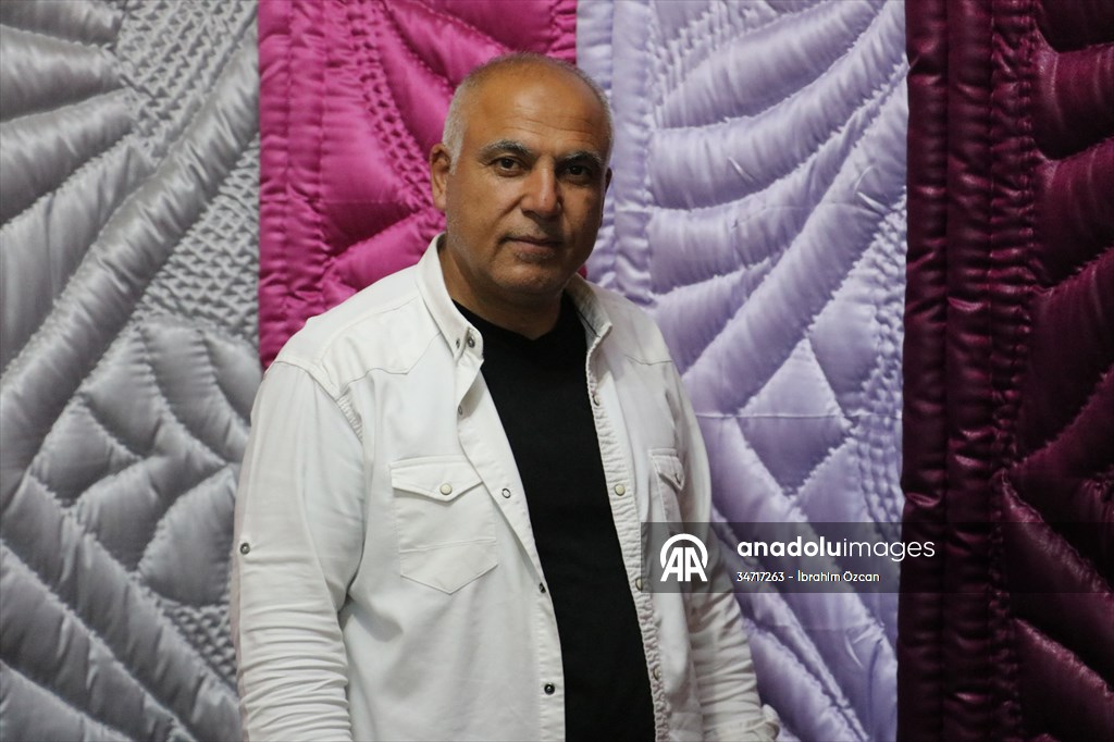 Kilis'in ilmek ilmek işlenen yorganı Avrupa'nın duvarlarını süslüyor