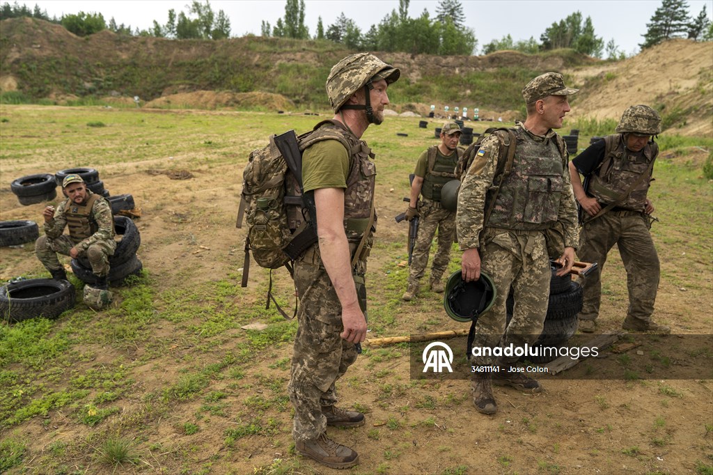 Military training of Ukrainian Army's 43rd Infantry Brigade in Kharkiv