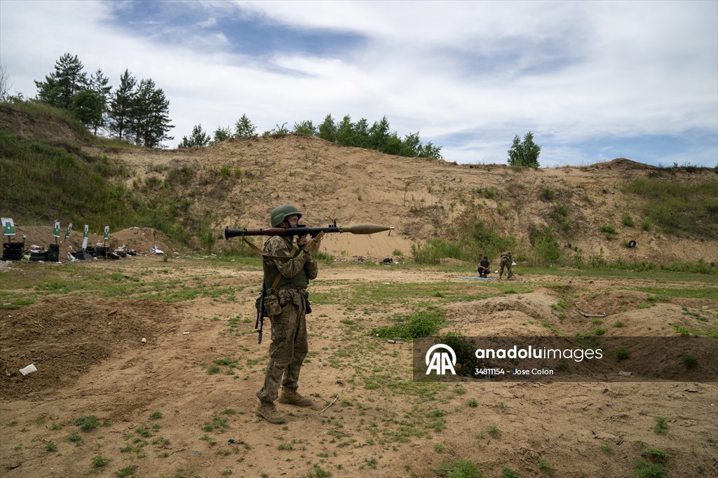 Military training of Ukrainian Army's 43rd Infantry Brigade in Kharkiv