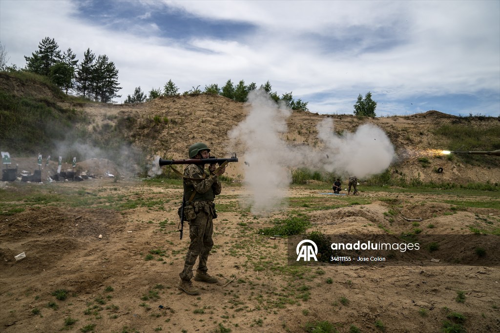 Military training of Ukrainian Army's 43rd Infantry Brigade in Kharkiv