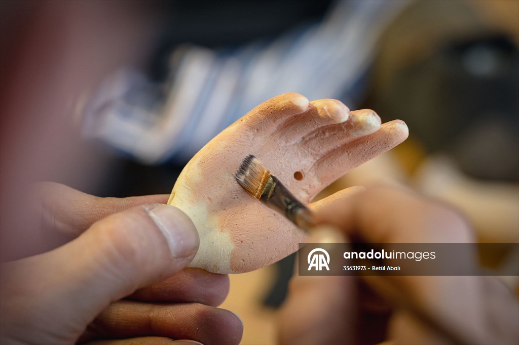 Turkish puppet maker Cagdas Cakmak designs puppet of Elon Musk in Turkish capital