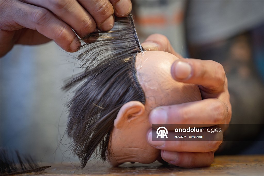 Turkish puppet maker Cagdas Cakmak designs puppet of Elon Musk in Turkish capital