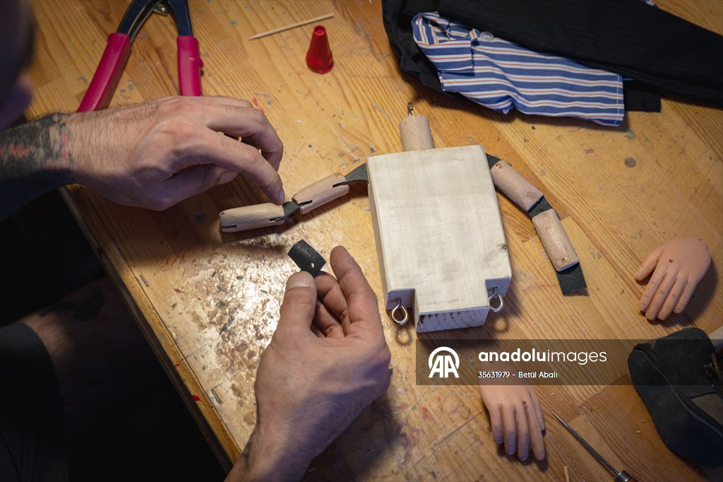 Turkish puppet maker Cagdas Cakmak designs puppet of Elon Musk in Turkish capital