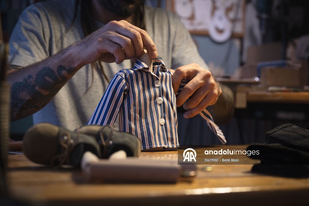 Turkish puppet maker Cagdas Cakmak designs puppet of Elon Musk in Turkish capital