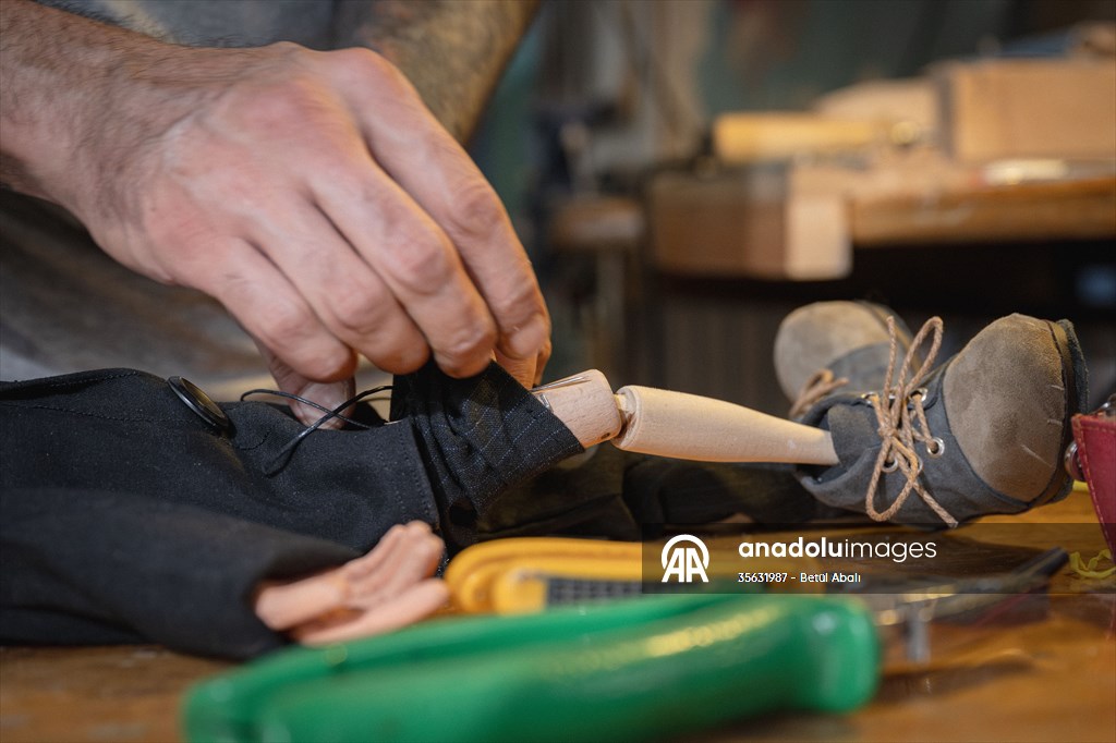 Turkish puppet maker Cagdas Cakmak designs puppet of Elon Musk in Turkish capital