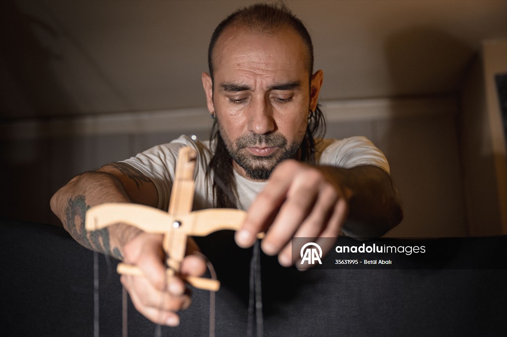 Turkish puppet maker Cagdas Cakmak designs puppet of Elon Musk in Turkish capital