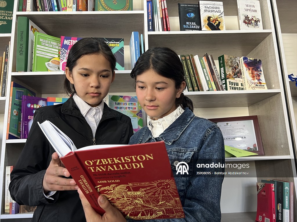 Özbekistanlı Navruzova'nın kurduğu köy kütüphanesi, Taşkent'te 109 kütüphanenin açılmasına vesile oldu