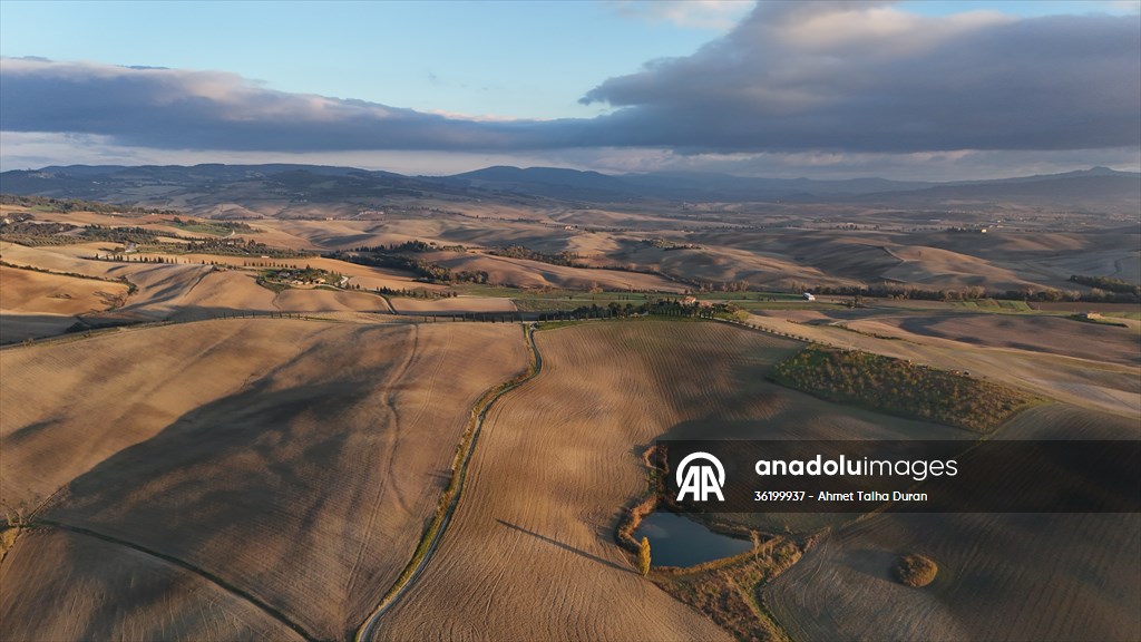 İtalya'da adını 'Gladyatör' filminden alan 'Gladyatör Yolu' dron ile görüntülendi