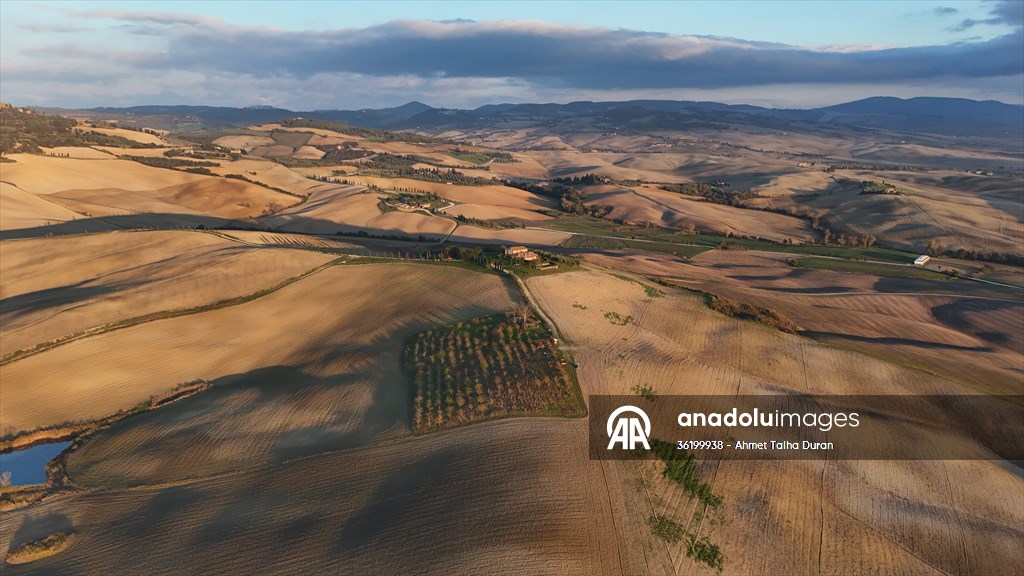 İtalya'da adını 'Gladyatör' filminden alan 'Gladyatör Yolu' dron ile görüntülendi