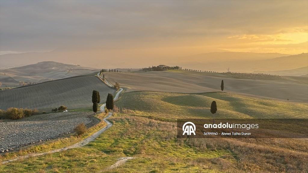 İtalya'da adını 'Gladyatör' filminden alan 'Gladyatör Yolu' dron ile görüntülendi
