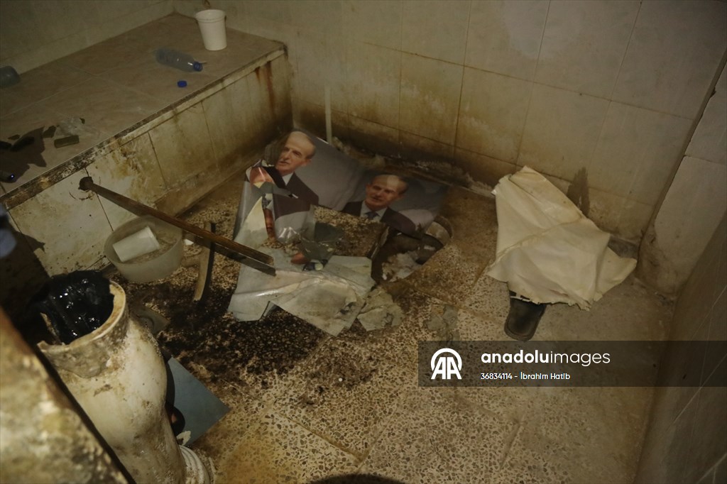 AA, Suriye'de onlarca yıl halkın korkulu rüyası olan Hava İstihbarat Şubesini görüntüledi